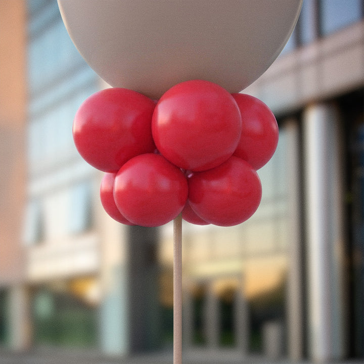 Röda ballongknippen 28 cm - 10-pack