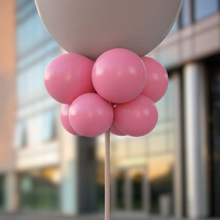 Rosa ballongknippen 28 cm - 10-pack