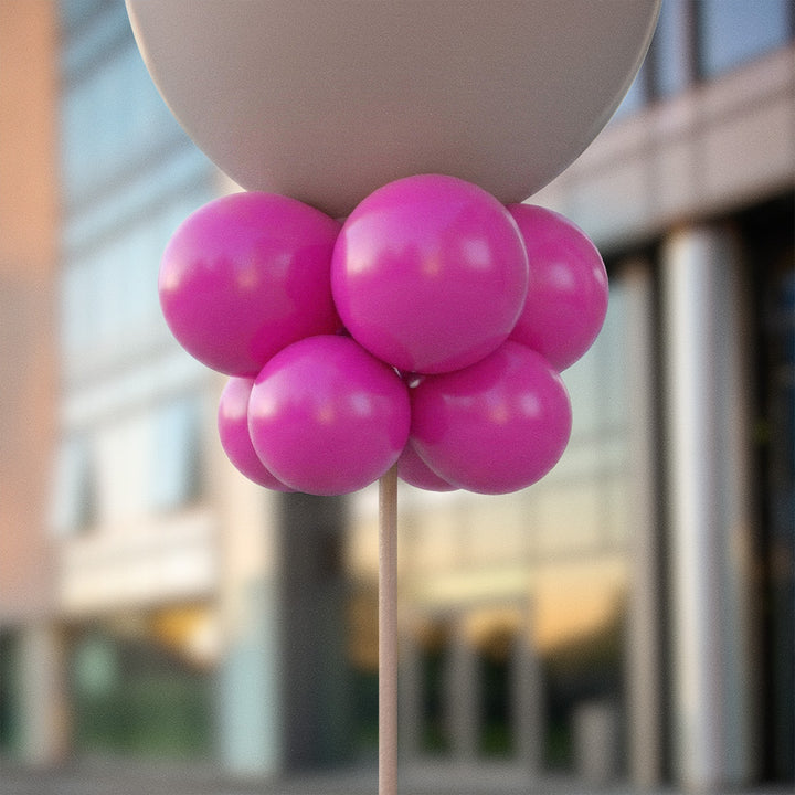 Cerise ballongknippen 28 cm - 10-pack