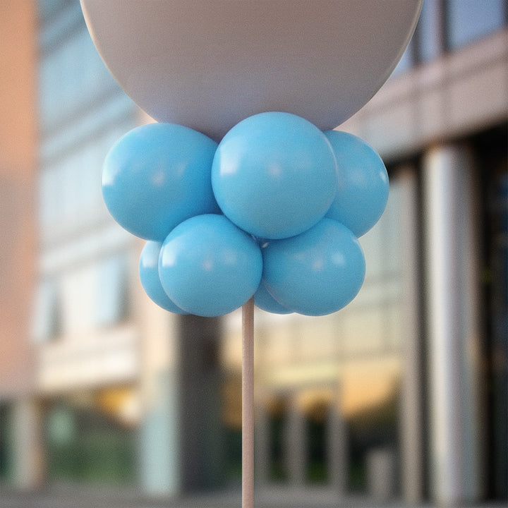 Ljusblå ballongknippen 28 cm - 10-pack