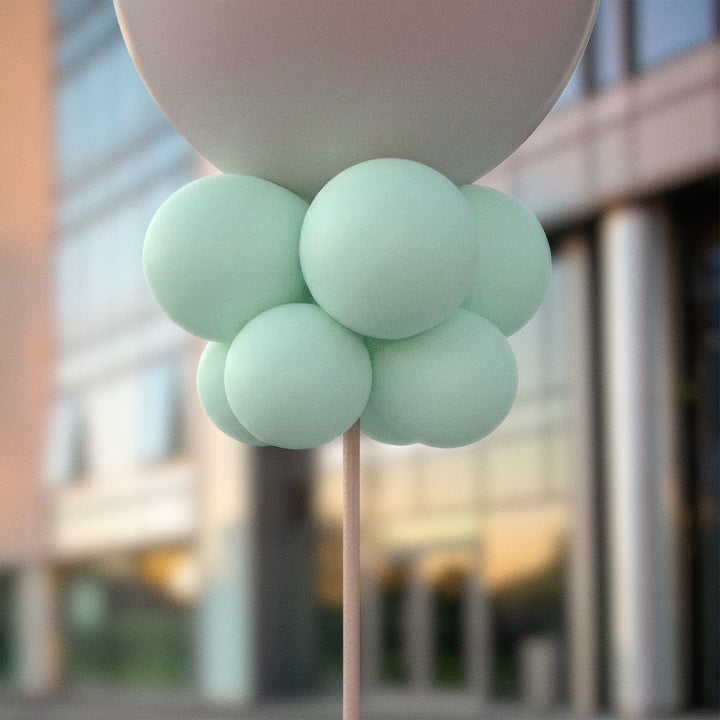Matt gröna ballongknippen 28 cm - 10-pack