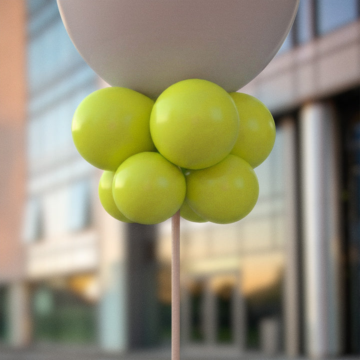 Limegröna ballongknippen 28 cm - 10-pack