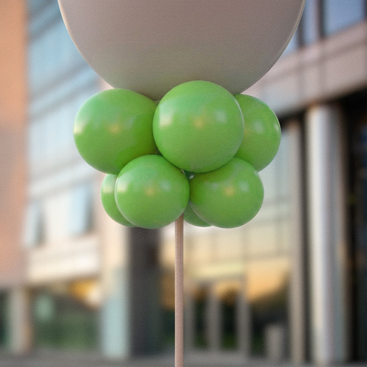 Äppelgröna ballongknippen 28 cm - 10-pack