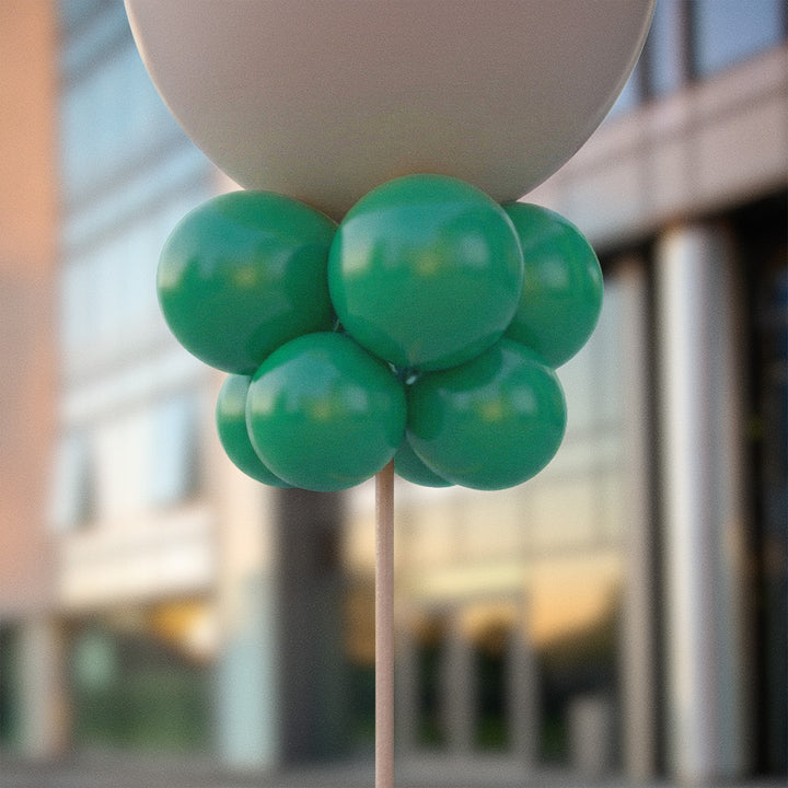 Mörkgröna ballongknippen 28 cm - 10-pack