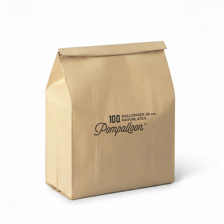 Gräddvita ballonger 28 cm – 100-pack