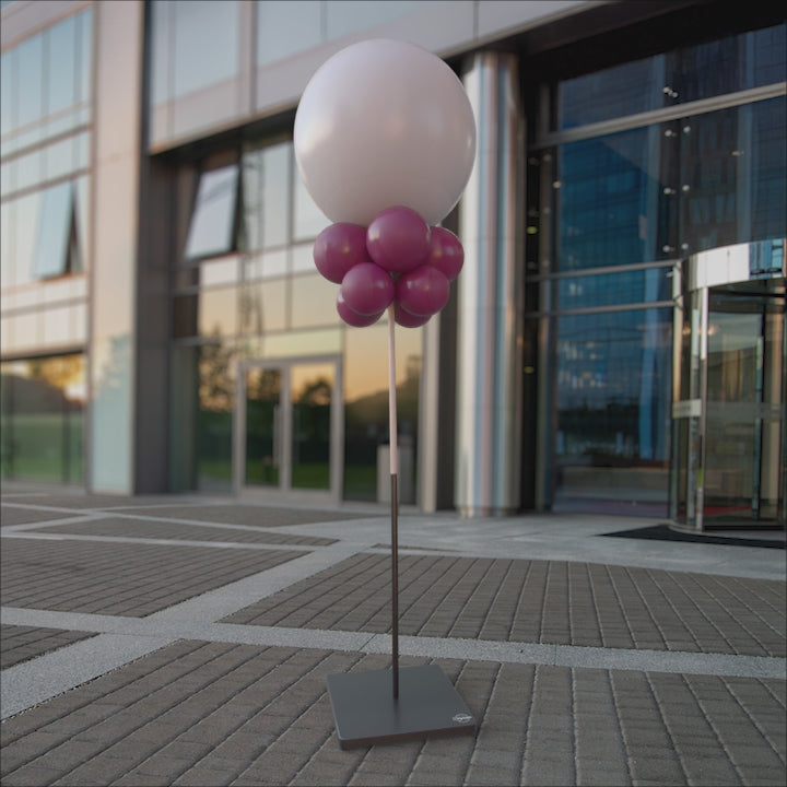 Vinröda ballongknippen 28 cm - 10-pack