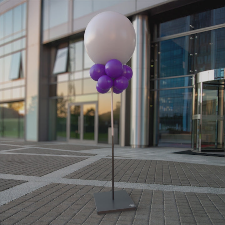 Mörklila ballongknippen 28 cm - 10-pack