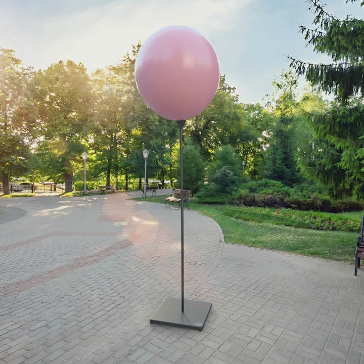 Vintage rosa ballong 90 cm