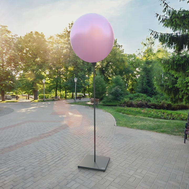 Ljusosa metallisk ballong 90 cm